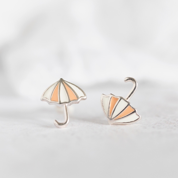 Jewelry - Mini Umbrella Studs (S925) - Only 1 left!